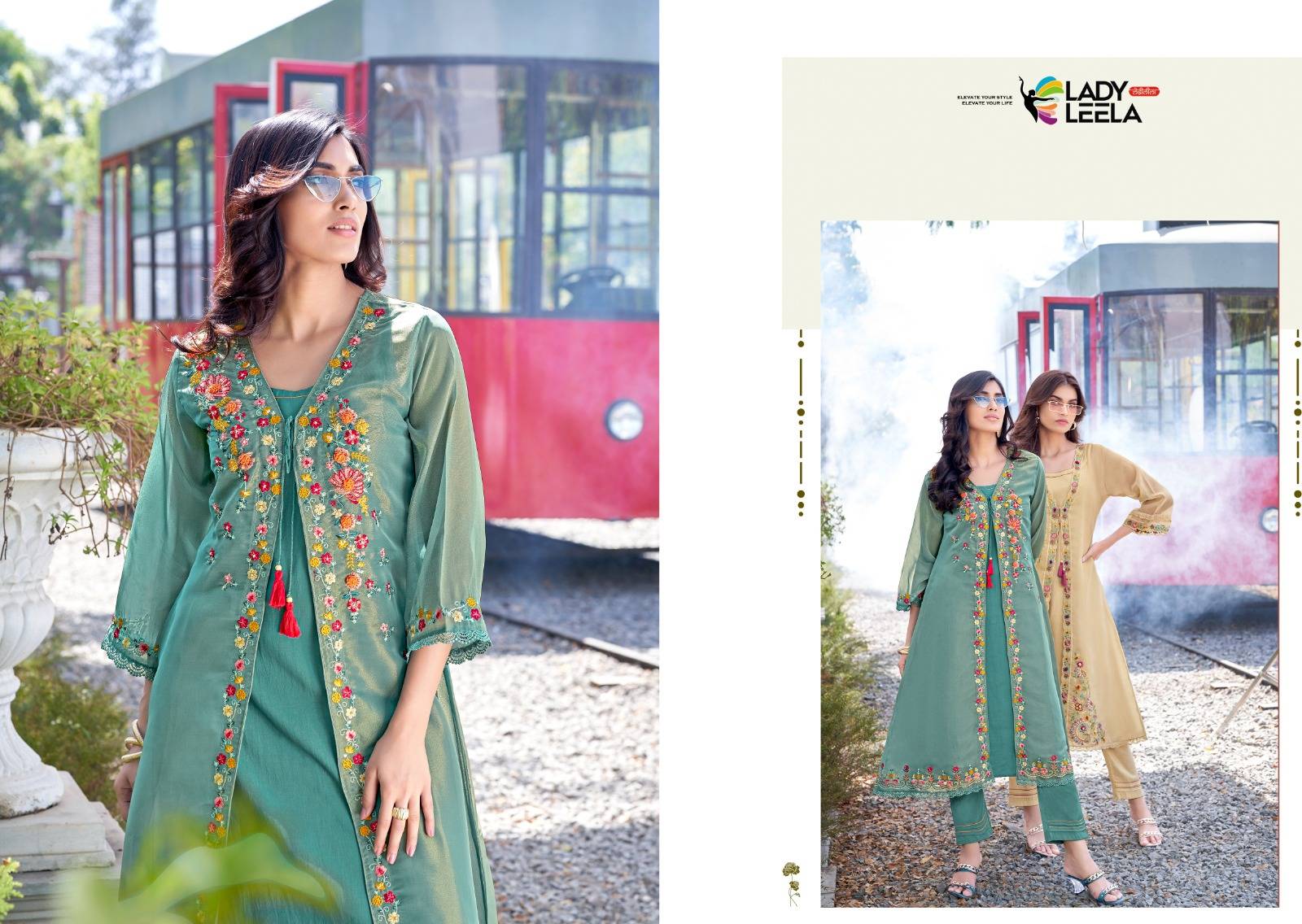FLORAL by LADY LEELA 3111 to 3116 Series Designer Stylish Fancy Ethnic Wear Collection Heavy Handwork & Embriodery Stitched dresses At Wholesale Price